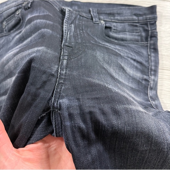 R13 Slouch Skinny Black Denim Jeans - Picture 10 of 16